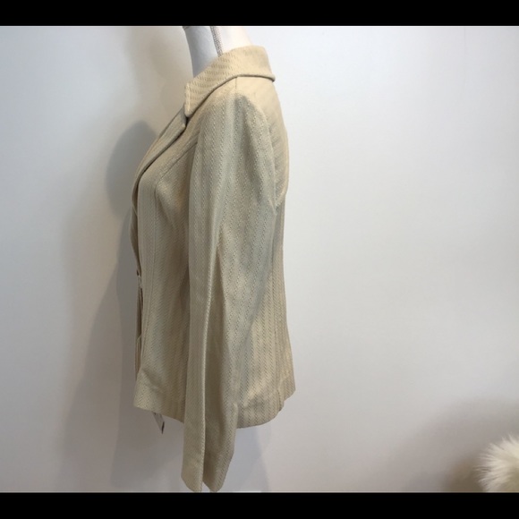 VALENTINO ROMA NWT NUDE TEXTURED BLAZER JKT SZ 10 - Picture 5 of 12